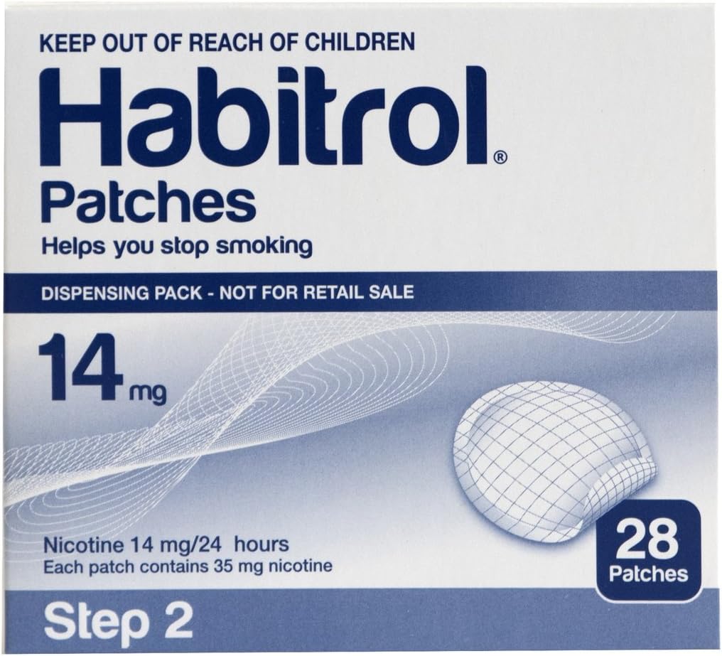 Habitrol Patches Stop Smoking Aid - Step 2 14mg Nicotine