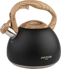 POLIVIAR Tea Kettle - 2.7 Quart Whistling Teapot for All Heat