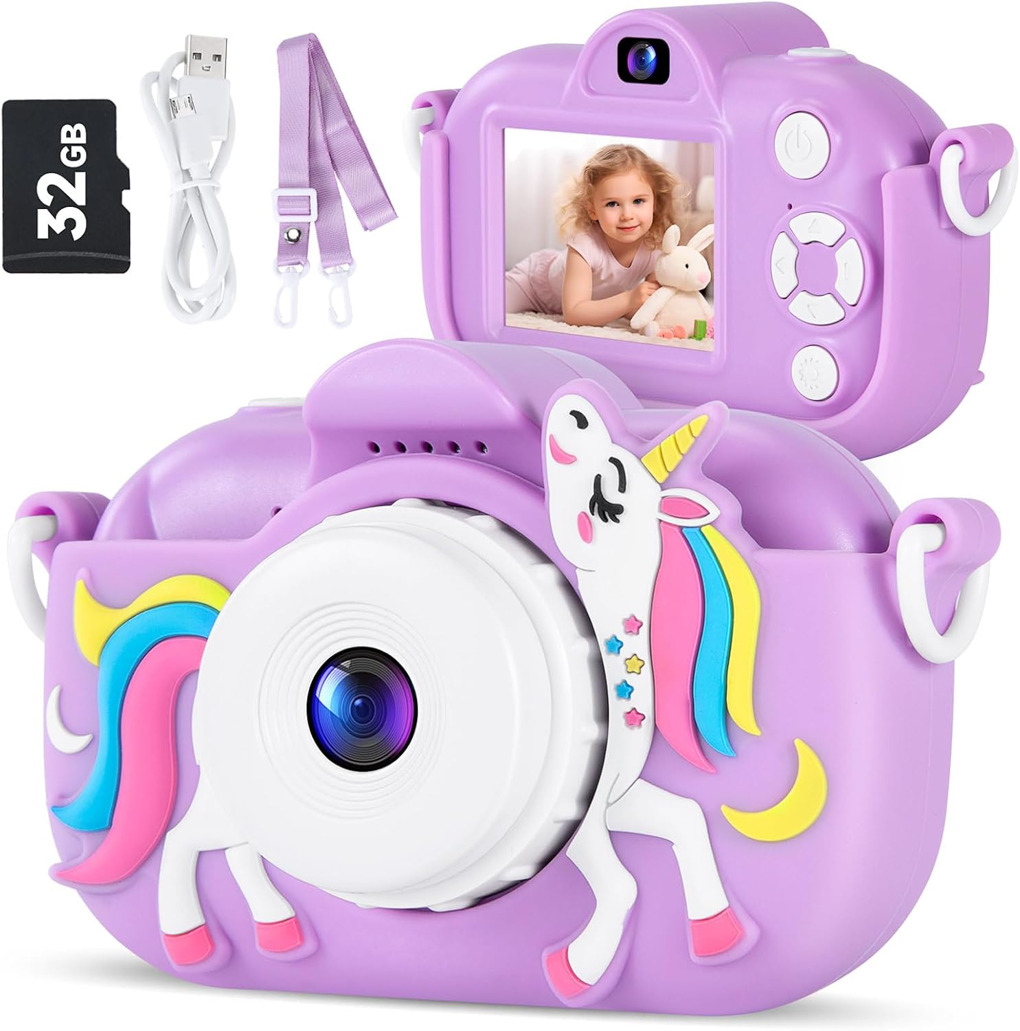 MAVOKIS Kids Camera: 1080P Toddler Fun!