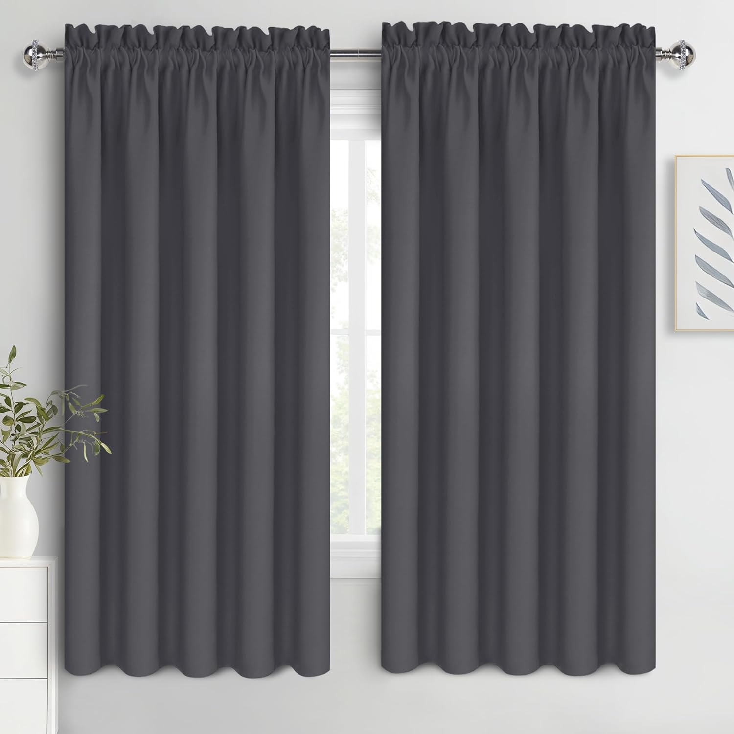 DWCN Bedroom Blackout Curtains for Total Light Control and Privacy