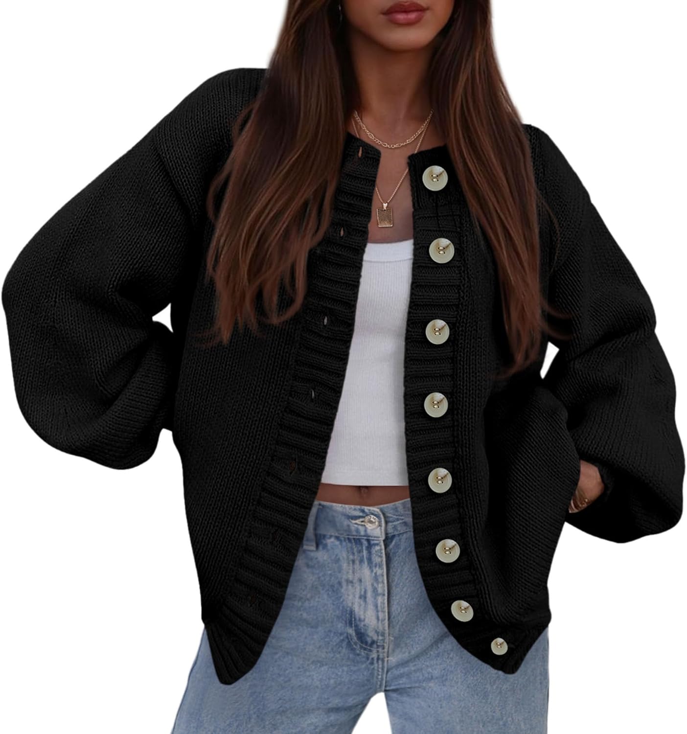 Trendy Chunky Knit Cardigan Sweaters for Women in 2025