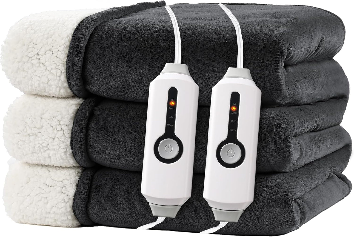Electric Heated Blanket King Size with Dual-Sided Comfort