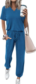 MASCOMODA Womens 2 Piece Summer Lounge Set - Comfortable Everyday Wear