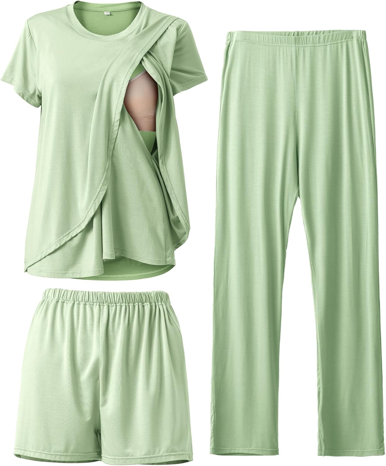Postpartum Nursing Pajamas Set for Comfortable Breastfeeding