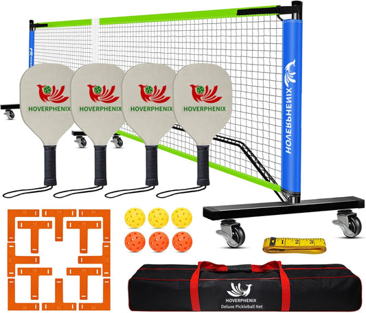 22FT Regulation Size Pickleball Net Set with Paddles and Balls