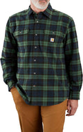 Carhartt Men's Heavyweight Flannel Shirt for Relaxed Comfort
