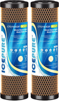 ICEPURE 1 Micron 2.5 in x 10 in Whole House CTO Carbon + KDF - Cleaner