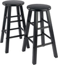 Winsome Element 2-Piece 24in Counter Stool Set - Solid Wood Comfort