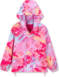 Fleece Lined Water-Resistant Kids Rain Jacket - Cozy, Colorful Fit