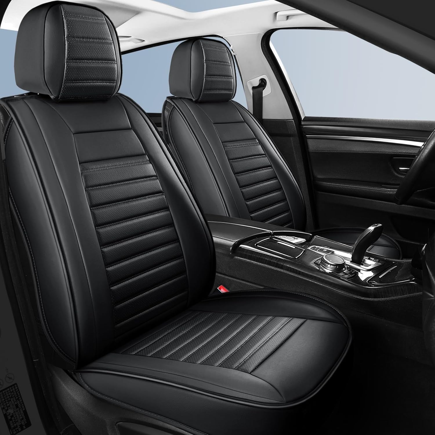 Breathable Faux Leather Car Seat Covers for Universal Fit