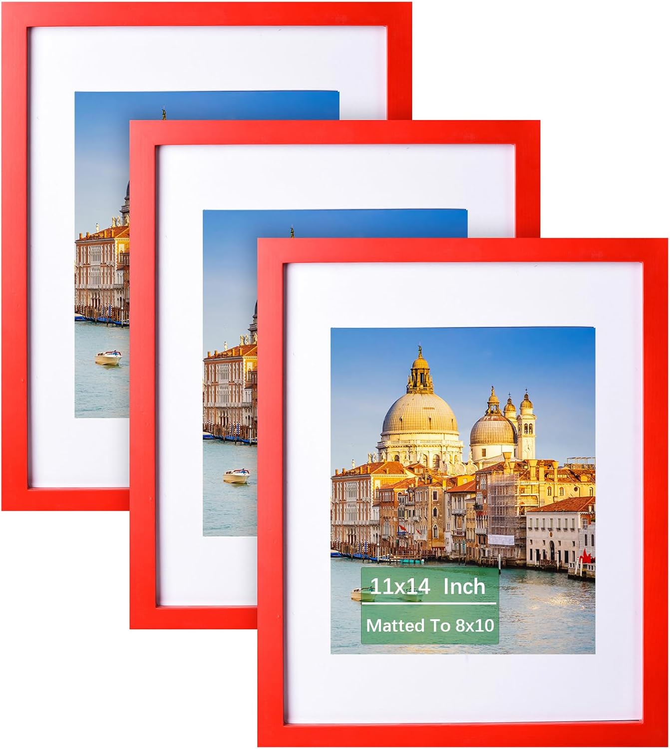 wyooxoo 11x14 Picture Frame Set of 3 for Photos and Art