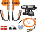 Upgrade Cowhide Tree Climbing Spikes Set - Comfortable, Adjustable