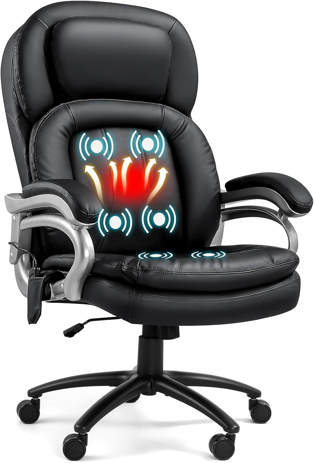500 LBS Big & Tall Chair with Massage & Heating - Yalissey