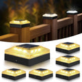 4x4 Solar Post Cap Lights Outdoor 6 Pack - Bright, Weatherproof Deck