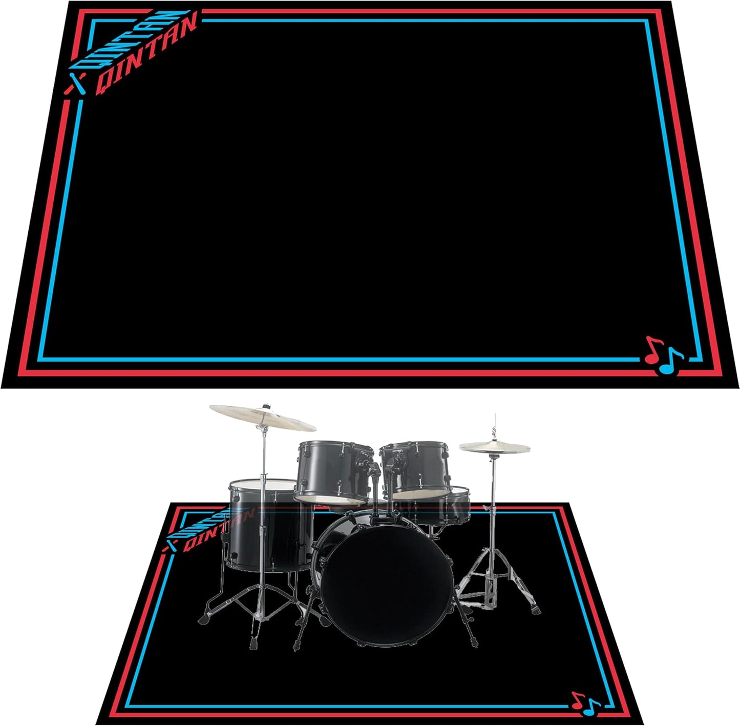 Drum Rug by Qintan: Non-Slip Grip & Noise Reduction