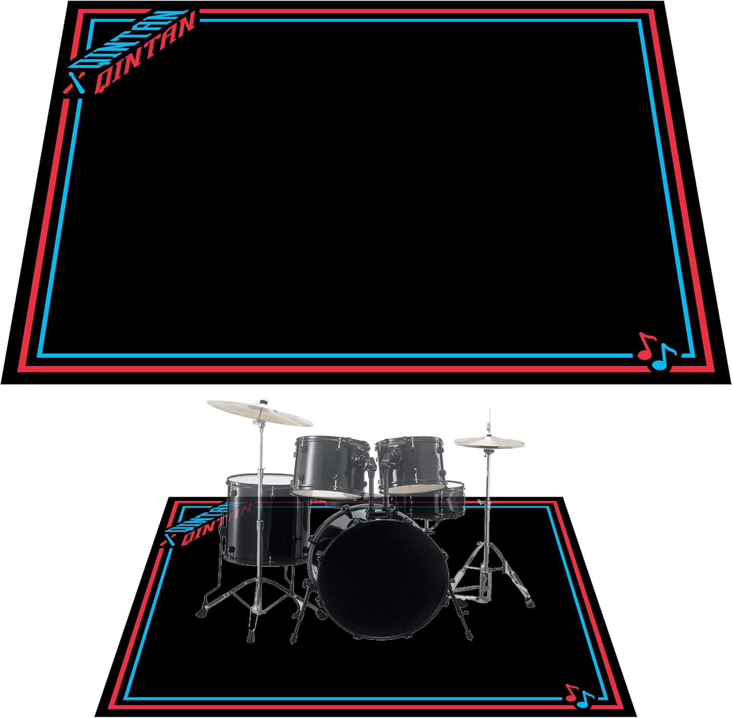 Drum Rug by Qintan: Non-Slip Grip & Noise Reduction