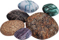 Rock Pillow Covers Set of 6 Pebble Cushion Covers - Soft Velvet Accent