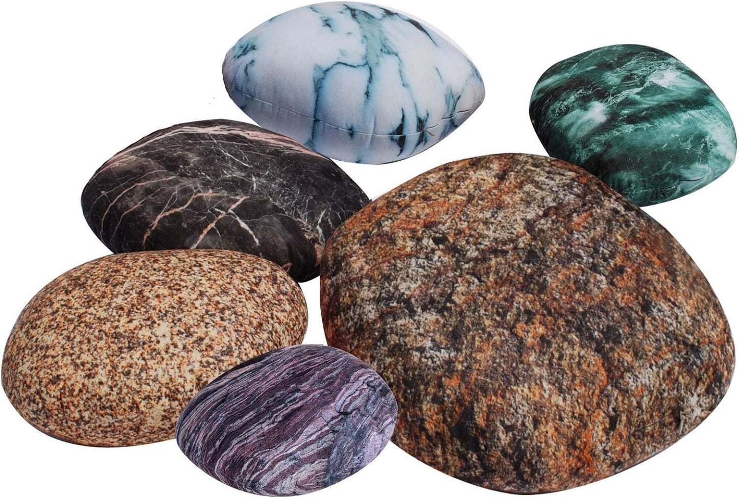 6-Piece Set Rock Pillow Covers for Kid Room Decor and Fun