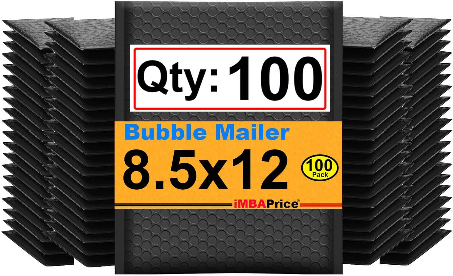 iMBAPrice 100-Pack Self Seal Poly Bubble Mailers for Shipping