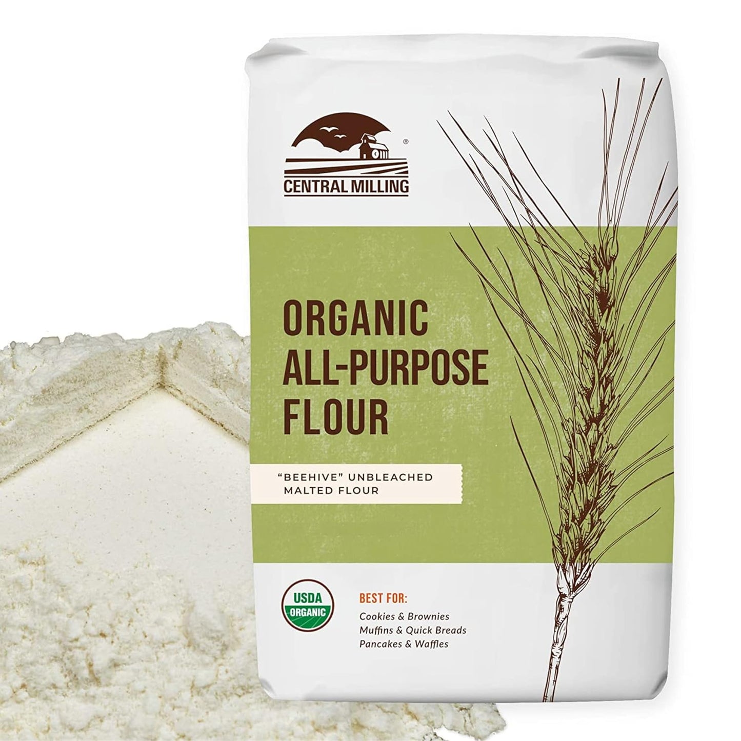 100% Organic All Purpose Unbleached White Baking Flour - 10 lb