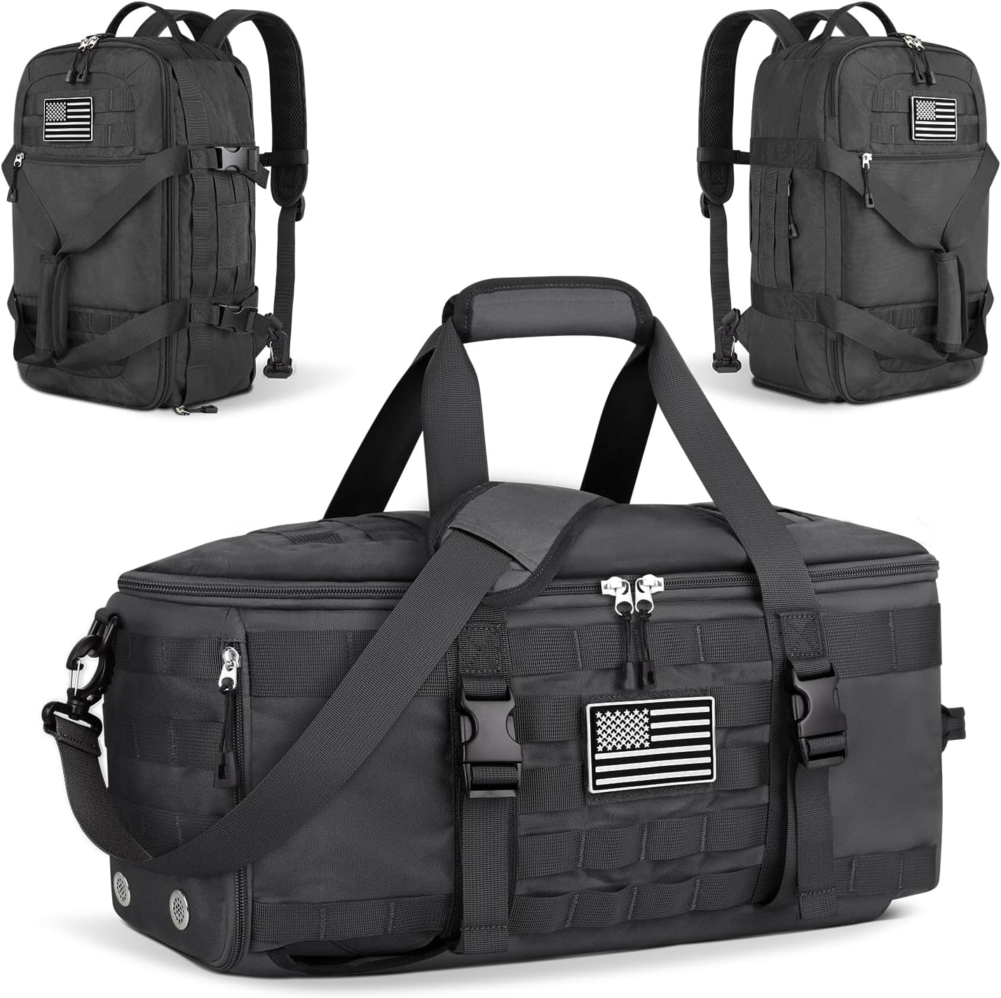 ETRONIK Tactical Duffle Bag Backpack with Shoe Compartment
