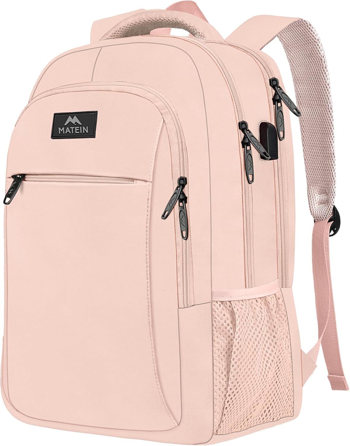 MATEIN 15.6 inch Laptop Backpack with USB Port for Women