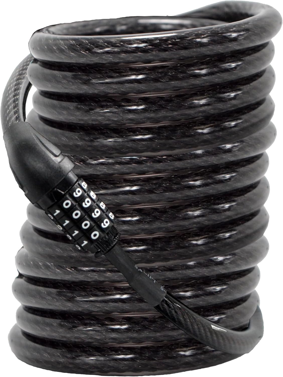 Lumintrail Long Coiled Bike Cable Lock for Ultimate Security