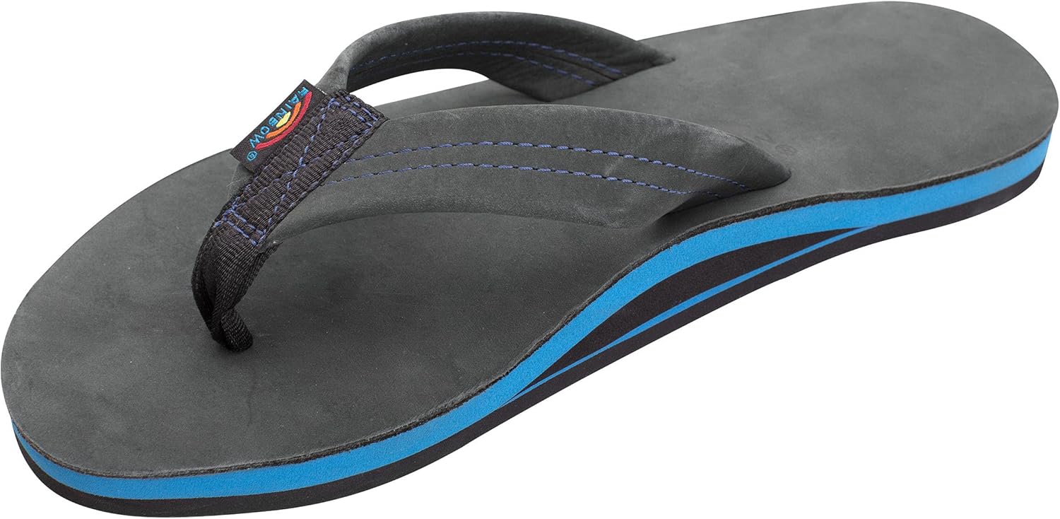 Rainbow Sandals Men's Single Layer Premier Leather Flip Flops