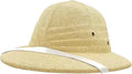 100% Straw Helmet Pith Sun Hat - Lightweight Durable Sun Protection