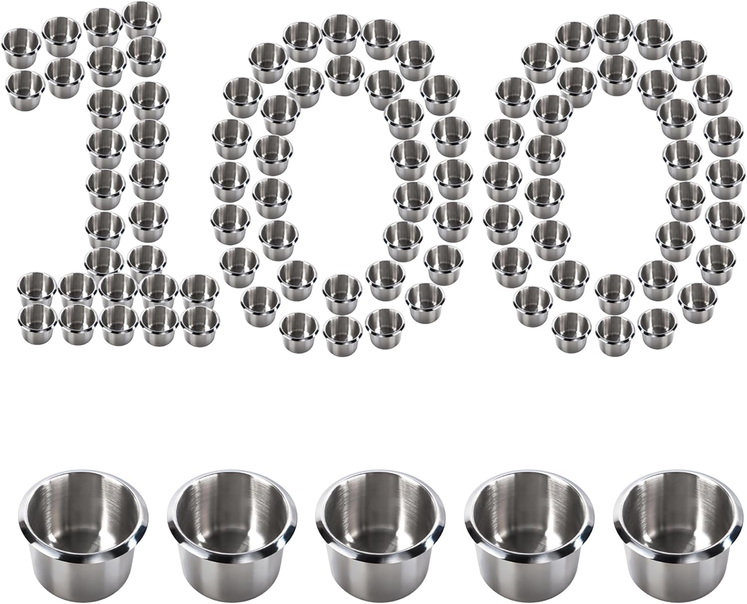 Stainless Steel Cup Holder for Poker Tables, Boats, and More