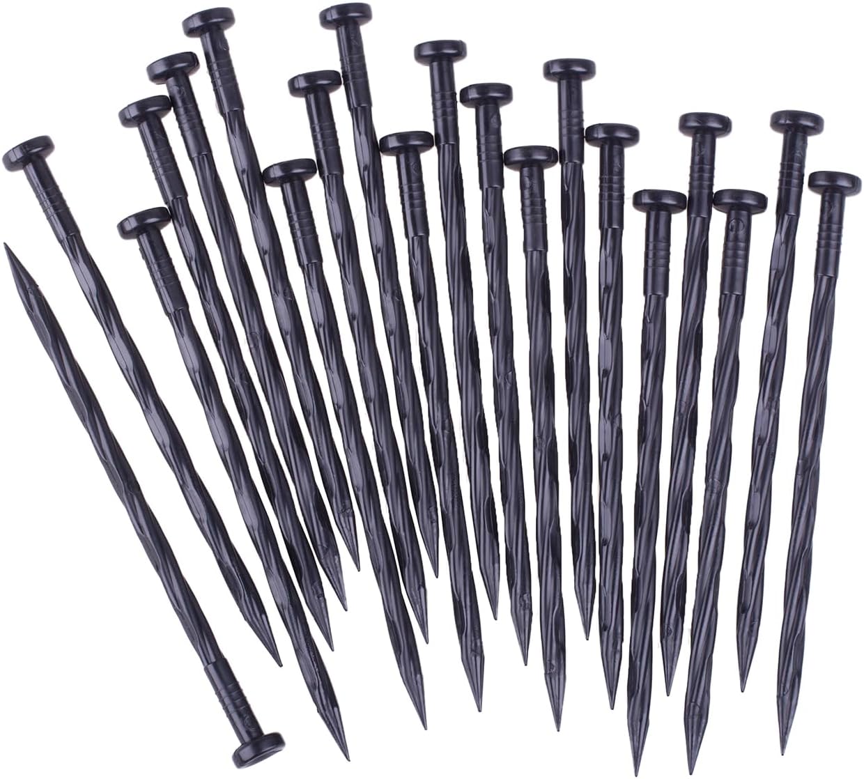 300PCS Spiral Landscape Anchoring Spikes for Garden Projects