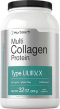 Horbaach Multi Collagen Protein Powder 32 oz - Multi Type Support