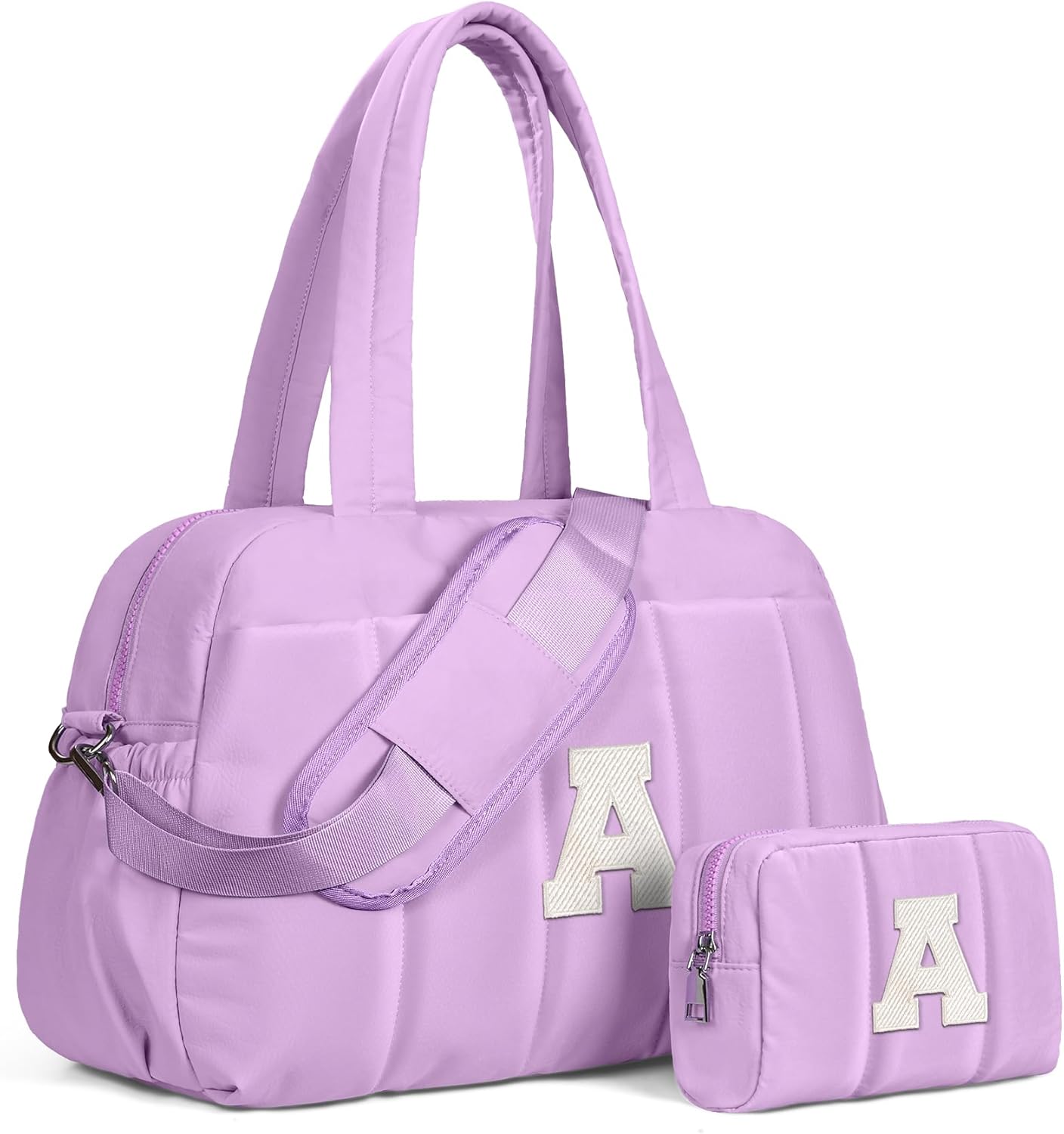 Initial Duffle Bag for Women - Stylish Carry On Travel Bag