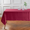 Beet Linen Tablecloth 60 x 144 in - Classic Hemstitch