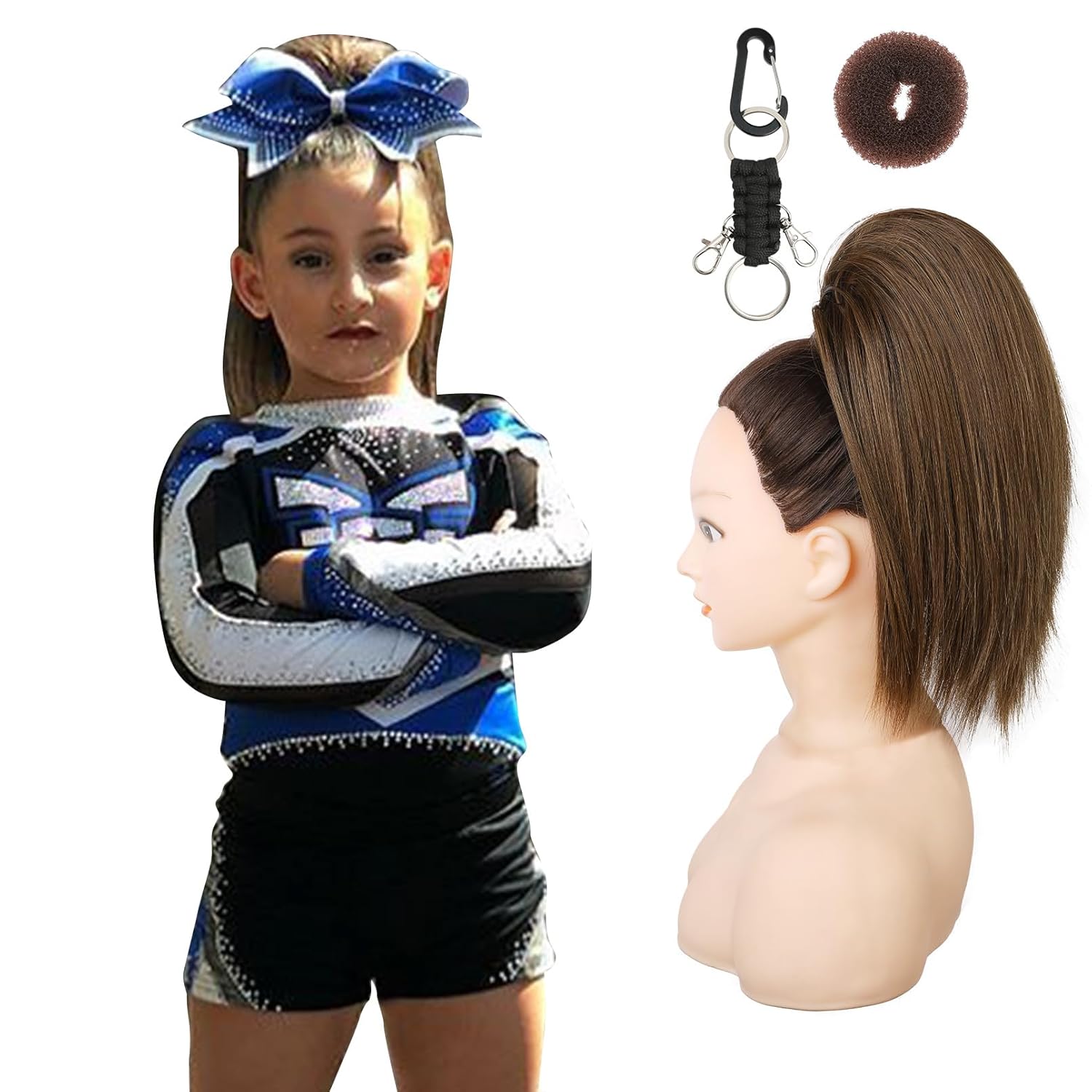 SEIKEA Cheer Ponytail Hair Piece for Dance and Performance