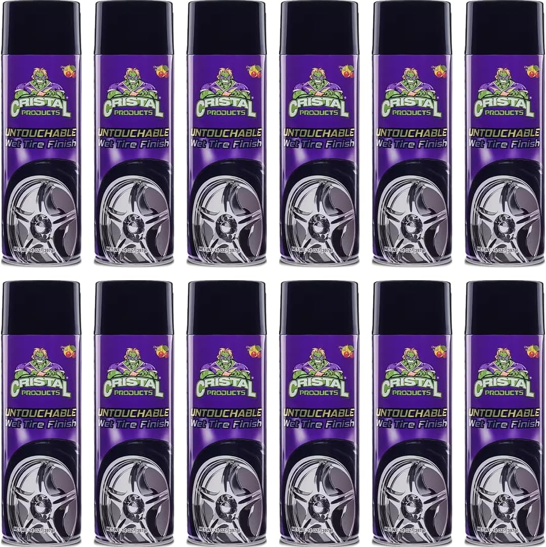 Untouchable Wet Tire Shine by Cristal Products for Ultimate Shine