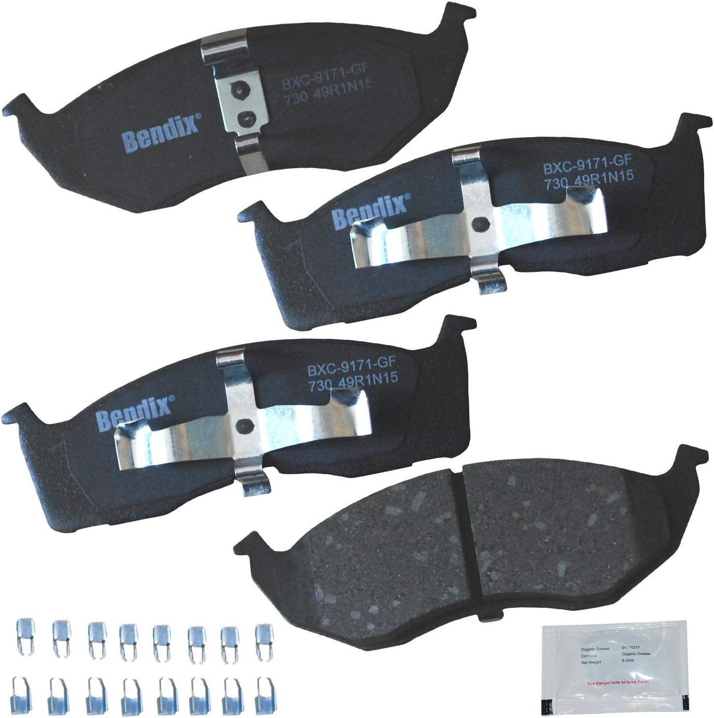 Bendix Priority1 CFC730 Disc Brake Pad Set for Chrysler Models