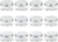 HARFINGTON 12 Pcs 3 Styles Empty Scent Beads Storage Tins - Portable