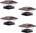 Solar Post Cap Lights for 4x4 Posts - Two Modes Warm or Bright White