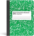 Composition Notebook 9.75 in x 7.5 in College Ruled 100 Sh - Durable