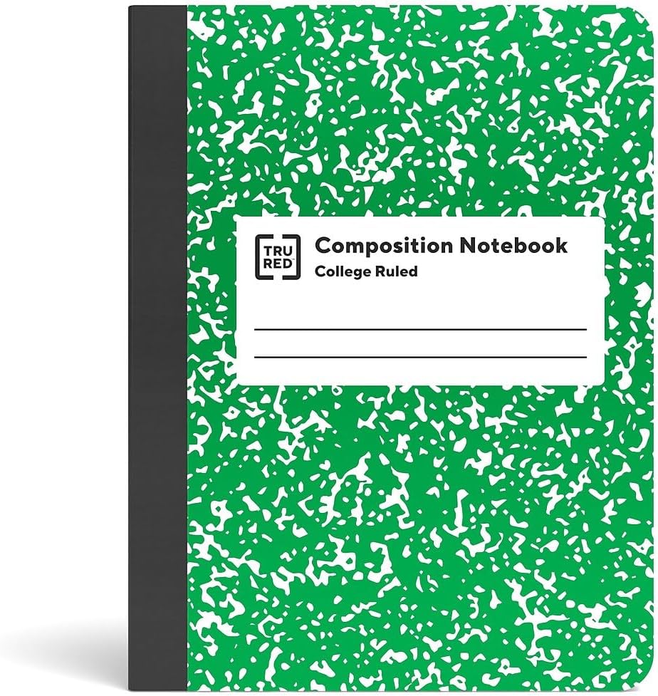 STAPLES Composition Notebook - College Ruled, Green
