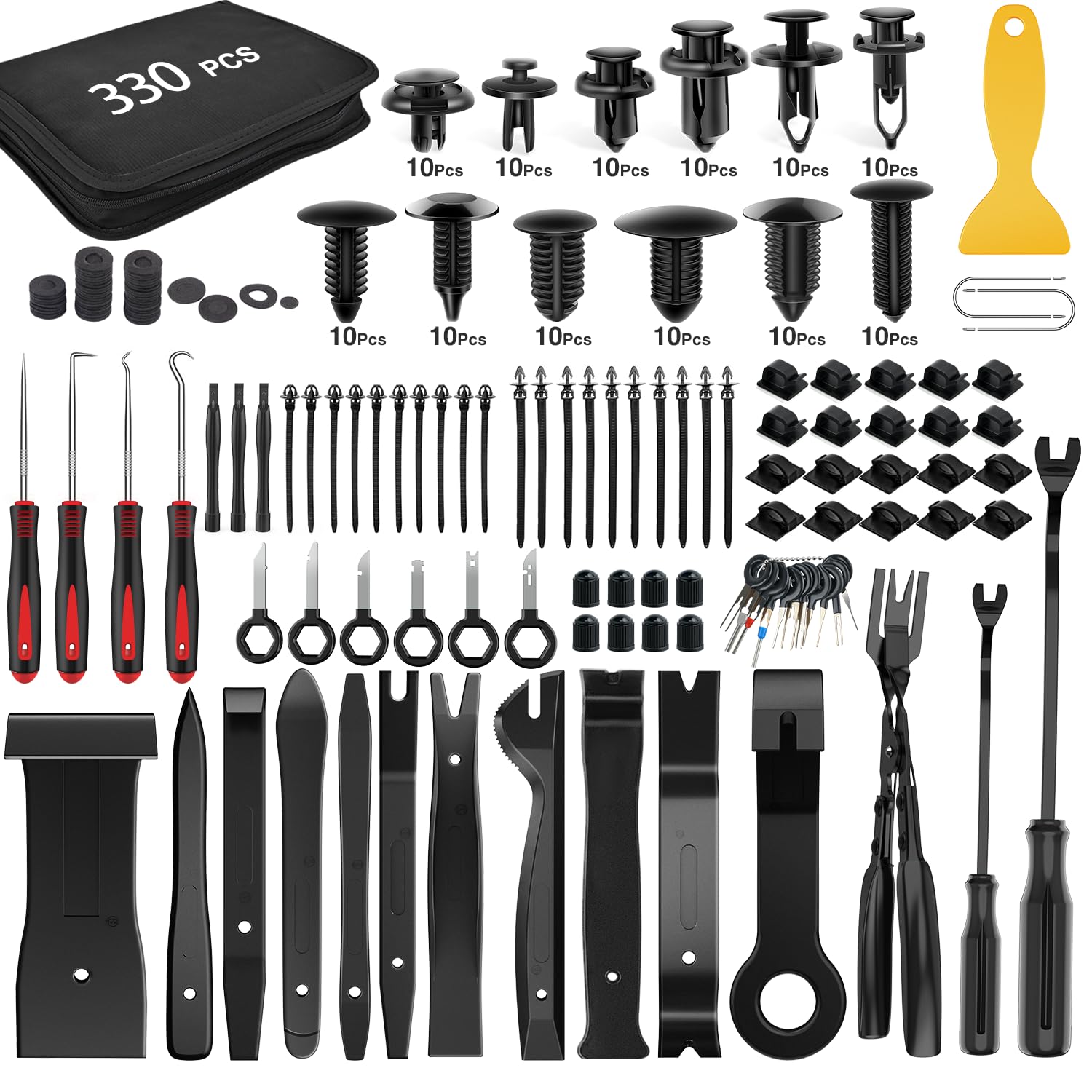 GOOACC 330Pcs Trim Removal Tool Set for Auto Clip Fastening
