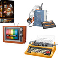 JMBricklayer Typewriter Walkman Television Building Toys - Retro