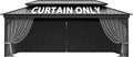12ft x 20ft Gazebo Curtains Outdoor Waterproof Sidewalls - 4-Panel