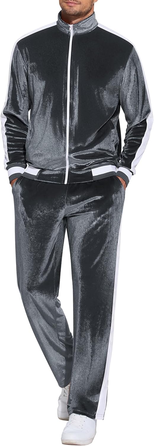 COOFANDY Mens Tracksuit 2 Piece Set for Casual and Sport Use