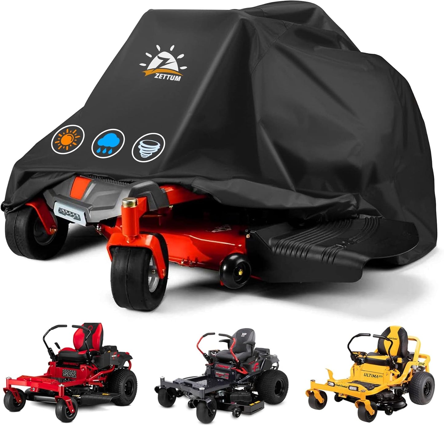 Zettum Zero Turn Mower Cover - Heavy Duty Waterproof Protection
