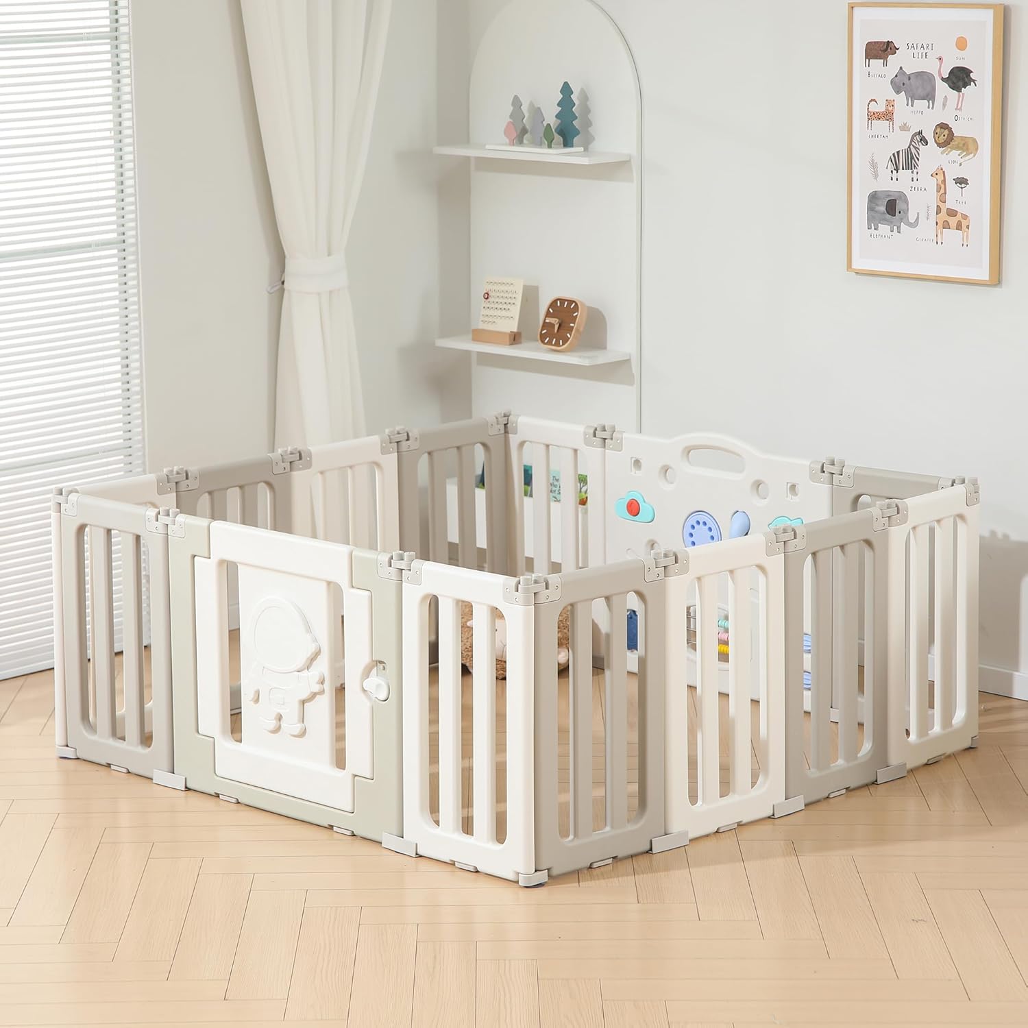 Space-themed Extra Large Baby Playpen - Bestgame