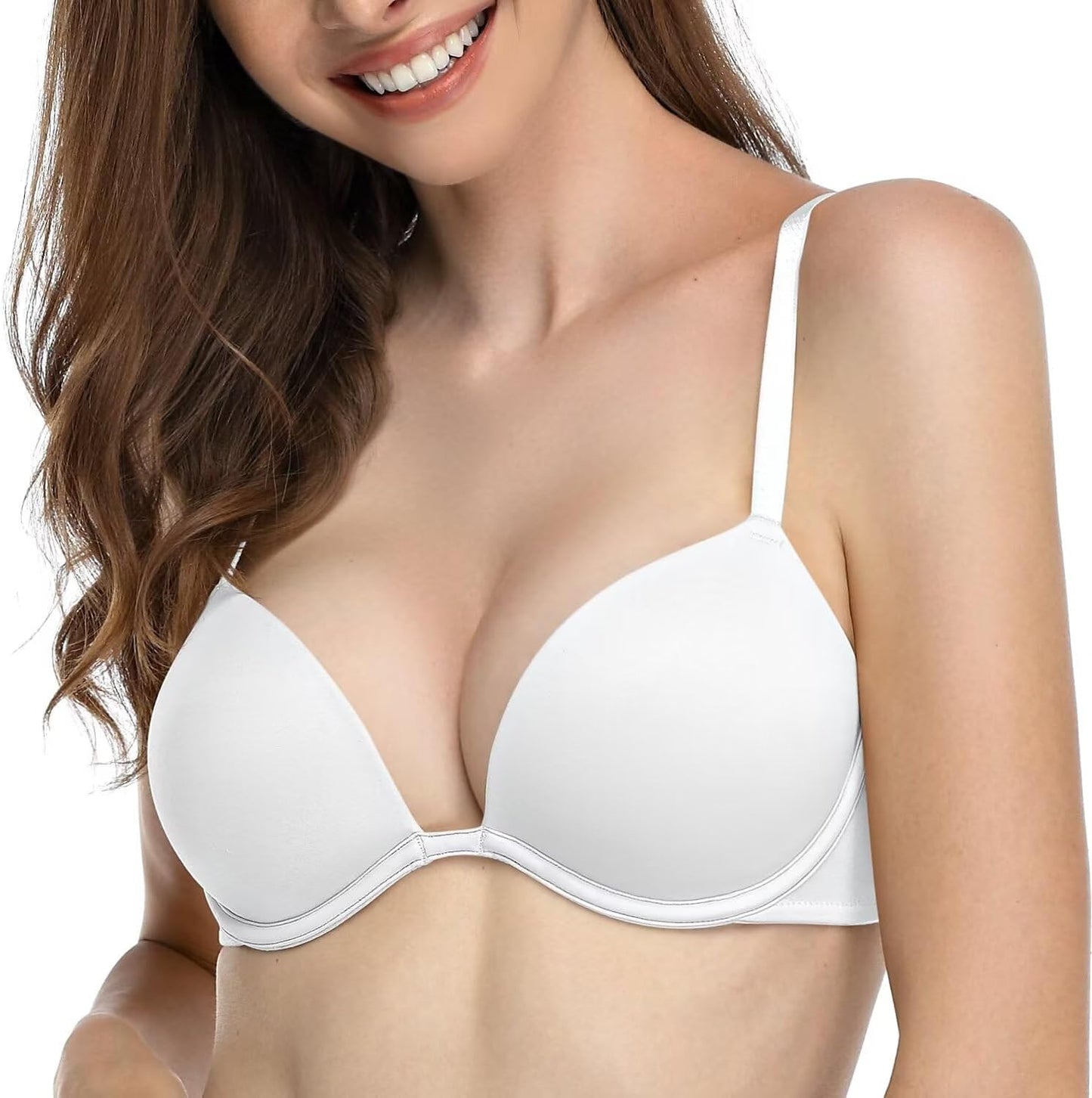 Deyllo Womens Push Up Underwire Bra for Enhanced Curves