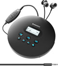 Oakcastle CD100 Rechargeable Bluetooth CD Player - 12hr Portable
