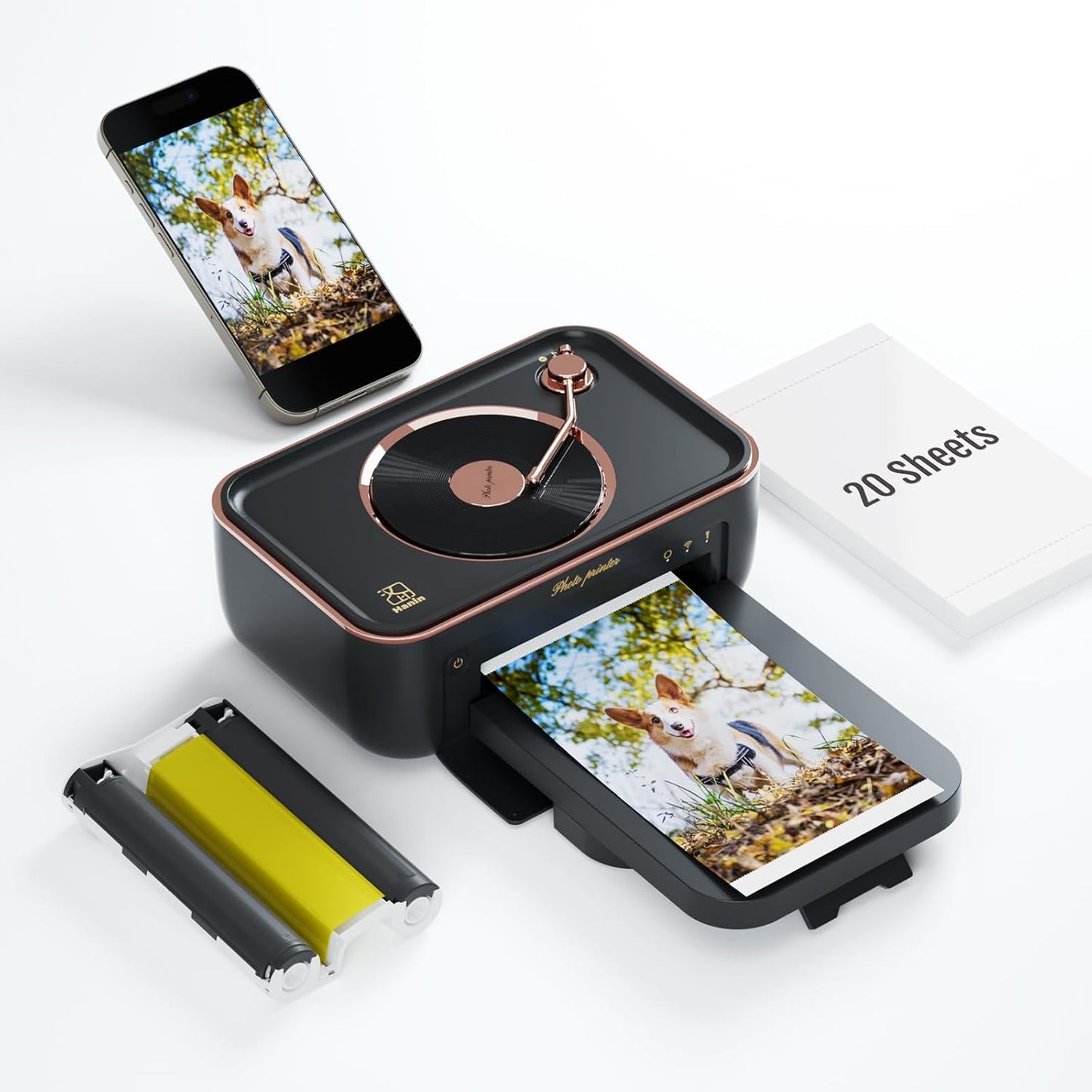 HPRT Portable Photo Printer with Bluetooth Speaker Functionality